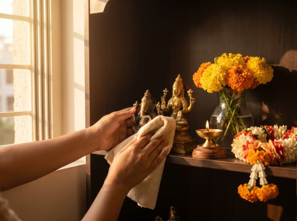 Summer Mandir Care: Protecting Idols, Flowers & Samagri in Heat — Ishwarmart Puja Blog cover